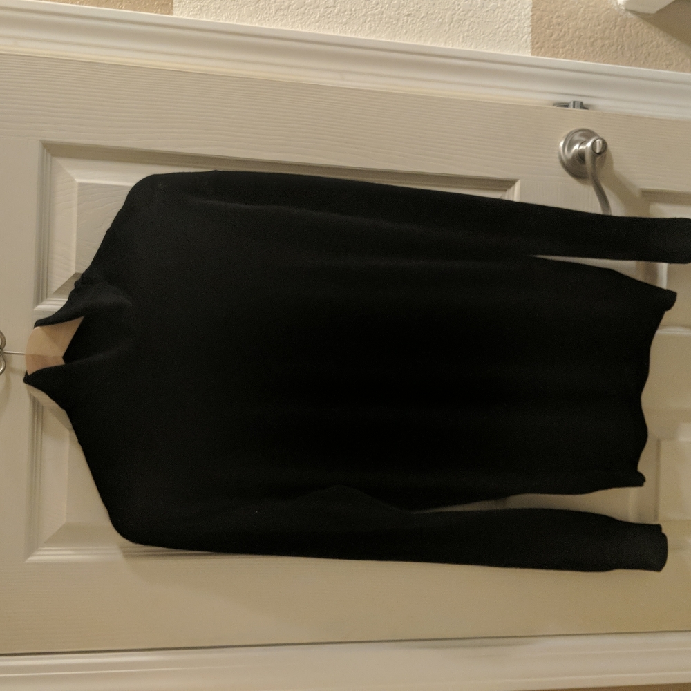 MUJI Black Wool Cashmere Turtleneck
